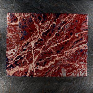 Acrylic Pour Painting 11x14 Clear coated